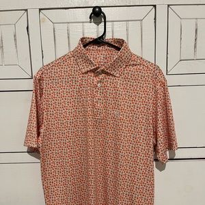 Rhoback “Absolute Peach” performance polo shirt.
